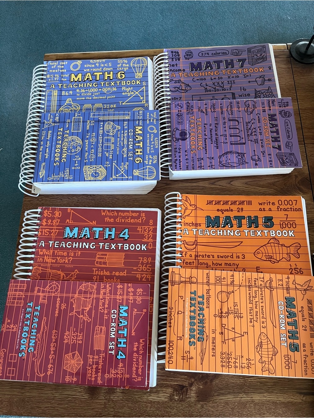 Math Teaching Textbooks - homeschool curriculum huge lot.